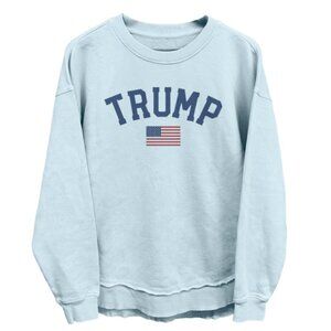 Trump 2024 American Flag Nantucket breeze - Coastal Terry - Sweatshirt